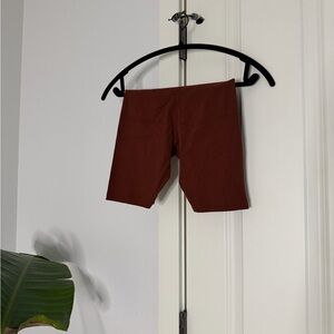 Nike Brown Yoga Luxe High Waisted Shorts